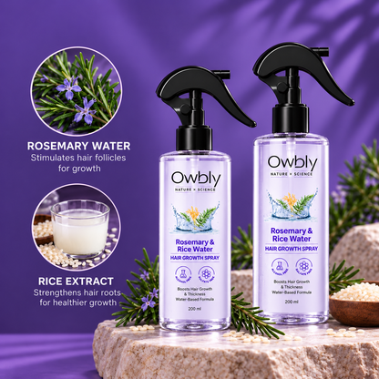 Owbly Rosemary & Rice Water Hair Spray